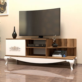 Hanah Home Soporte para TV Sultan - Nogal, Blanco